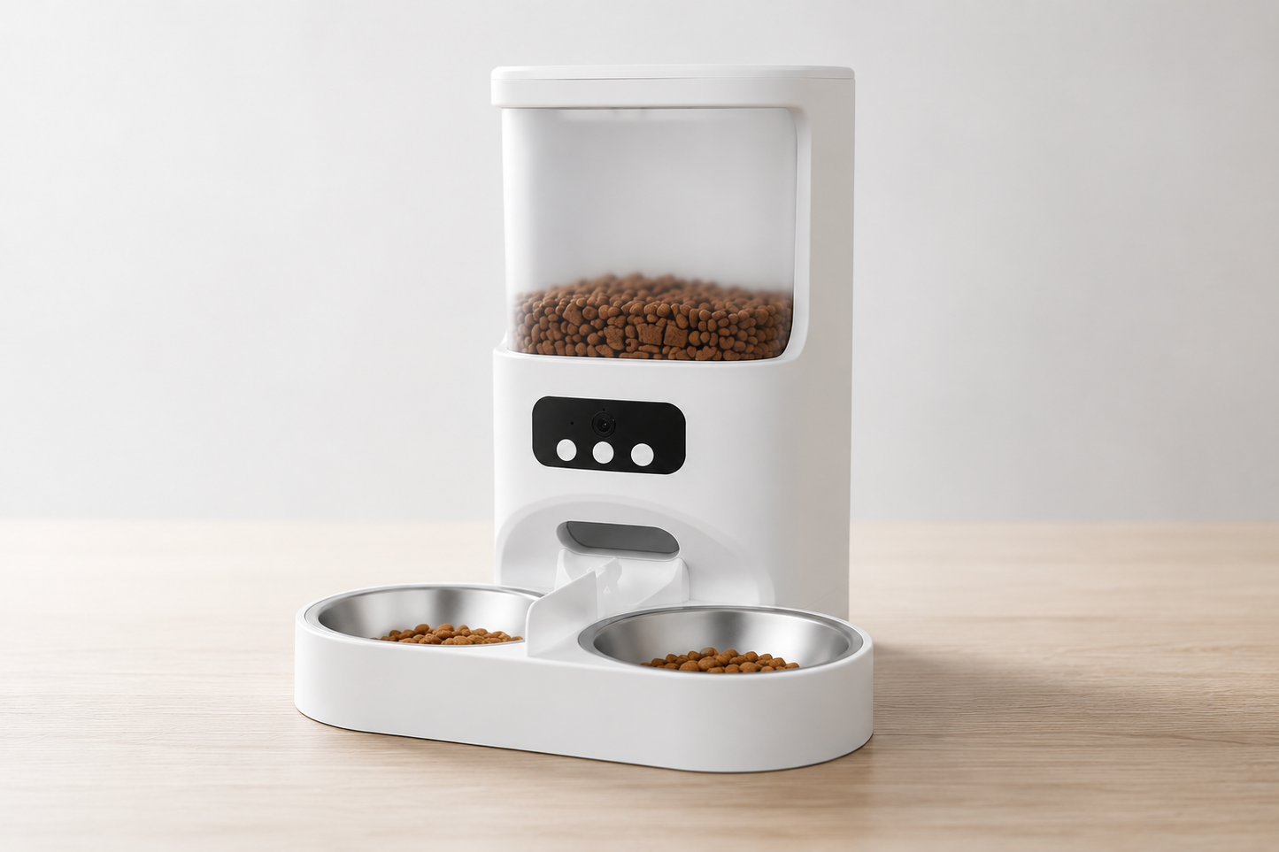 Nuzzle Cam Feeder — WiFi Auto Pet Feeder with 1080P Camera & Two-Way Audio